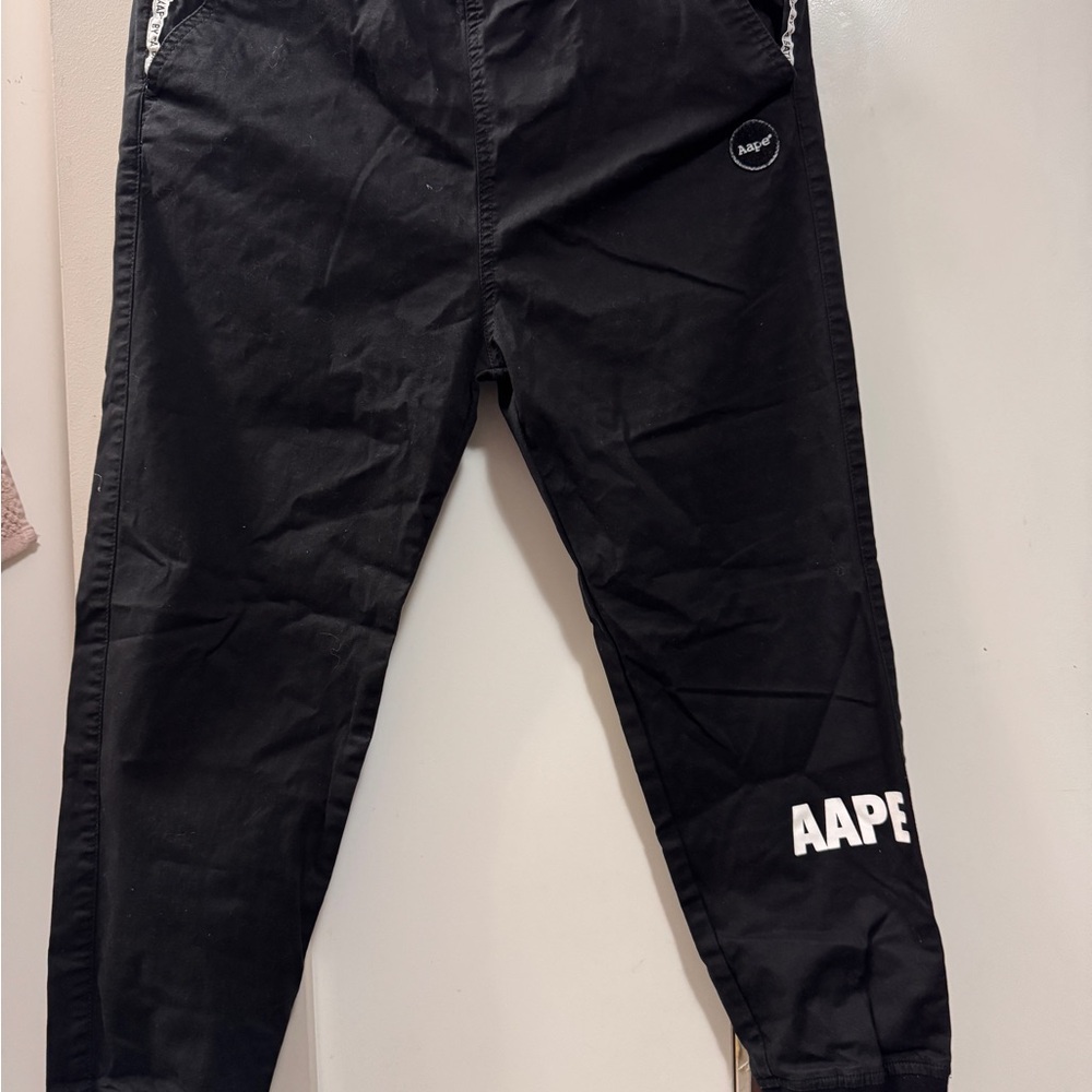AAPE Black Jogger Pants
